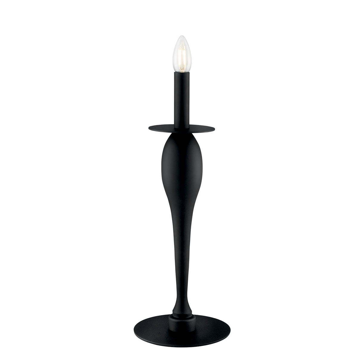 "Lampada da tavolo ARMSTRONG in metallo nero"