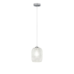 "Sospensione ASHFORD in vetro trasparente 150x15 cm. Ø"