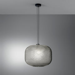 SOSPENSIONE ASHFORD SFERICA FUME' 1XE27 40X150CM