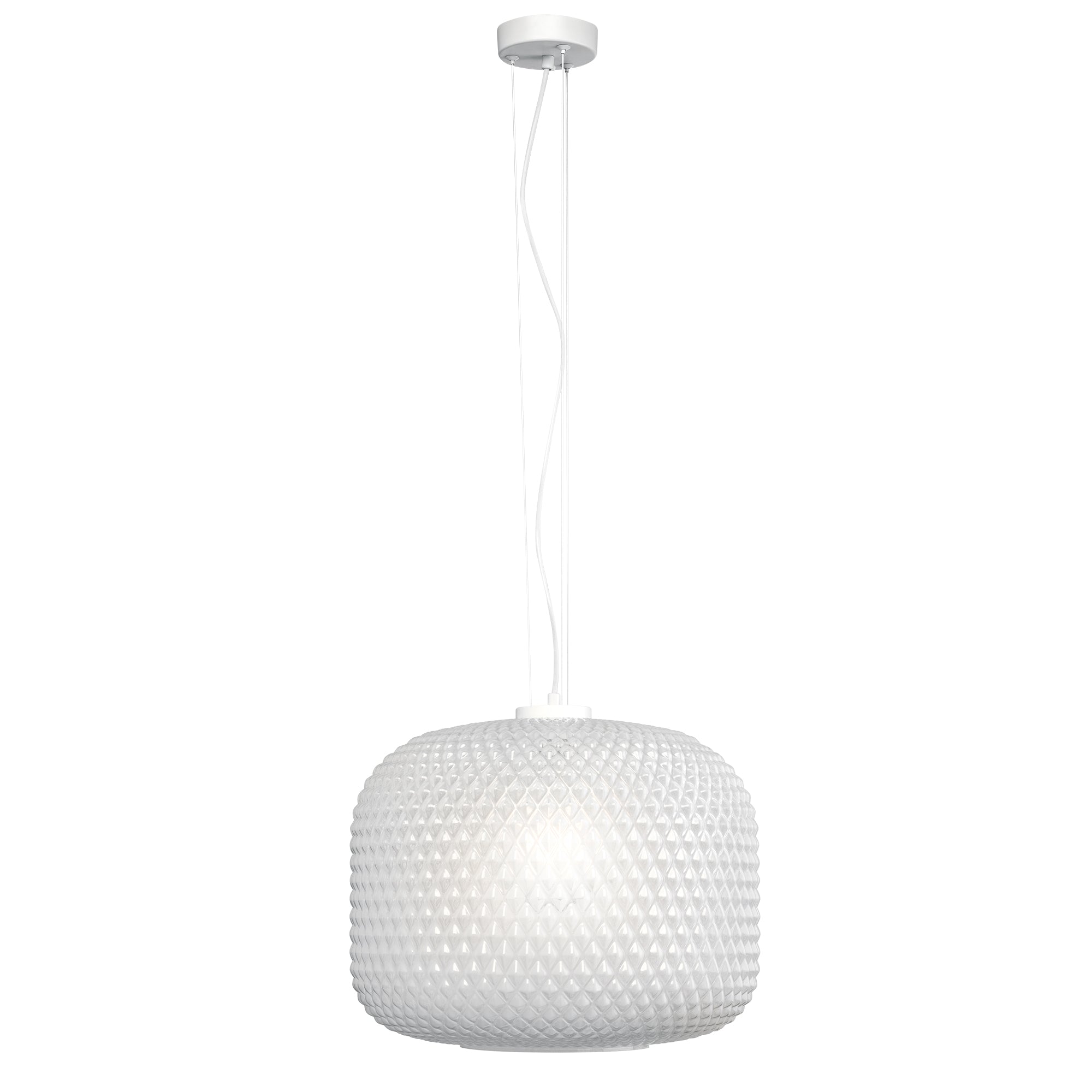 SOSPENSIONE ASHFORD SFERICA BIANCA 1XE27 40X150CM