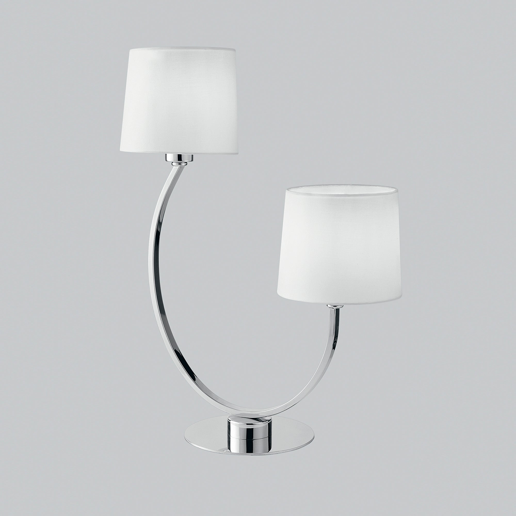 LUME ASTORIA CROMO/BIANCO 2XE27 42,5X58,5CM