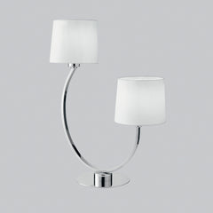 LUME ASTORIA CROMO/BIANCO 2XE27 42,5X58,5CM