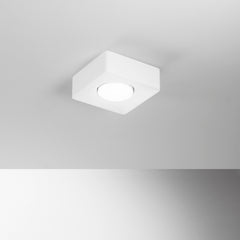 PLAFONIERA ATHEN QUADRATA BIANCA 1XGX53 14X14X5,3CM