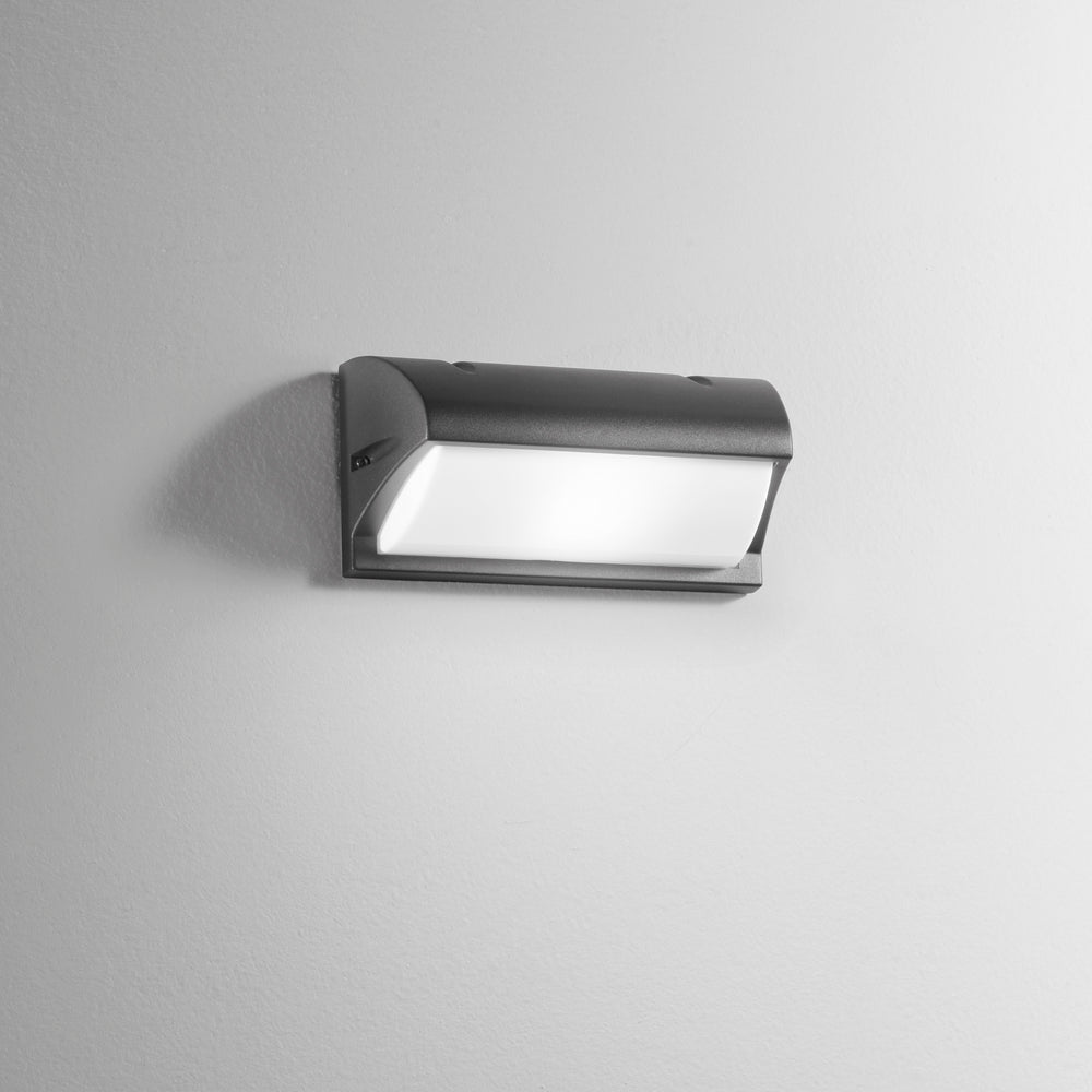 APPLIQUE BIEMISSIONE ATLANTA ANTRACITE 1XE27 IP54 25,5X11,5X12,5CM