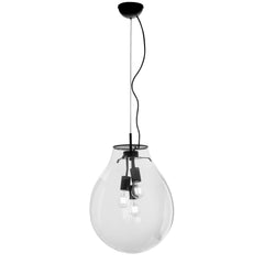 SOSPENSIONE AZUMA TRASPARENTE 3XE27 38X174CM