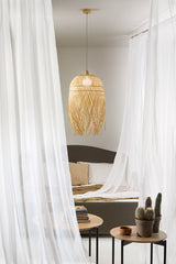 SOSPENSIONE BAHAMAS IN BAMBOO 1XE27 MAX 60W IP20 40X223CM