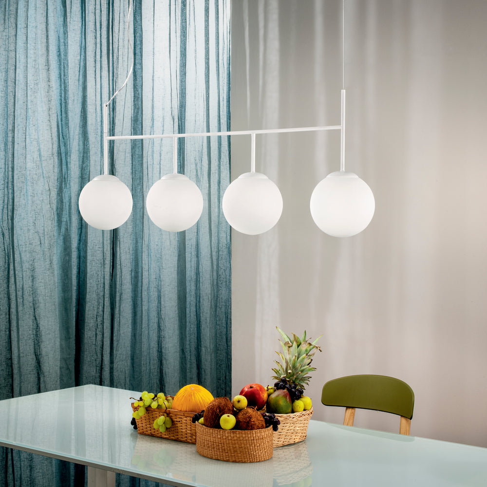 SOSPENSIONE BALY BIANCA 4XE27 125X20X180CM