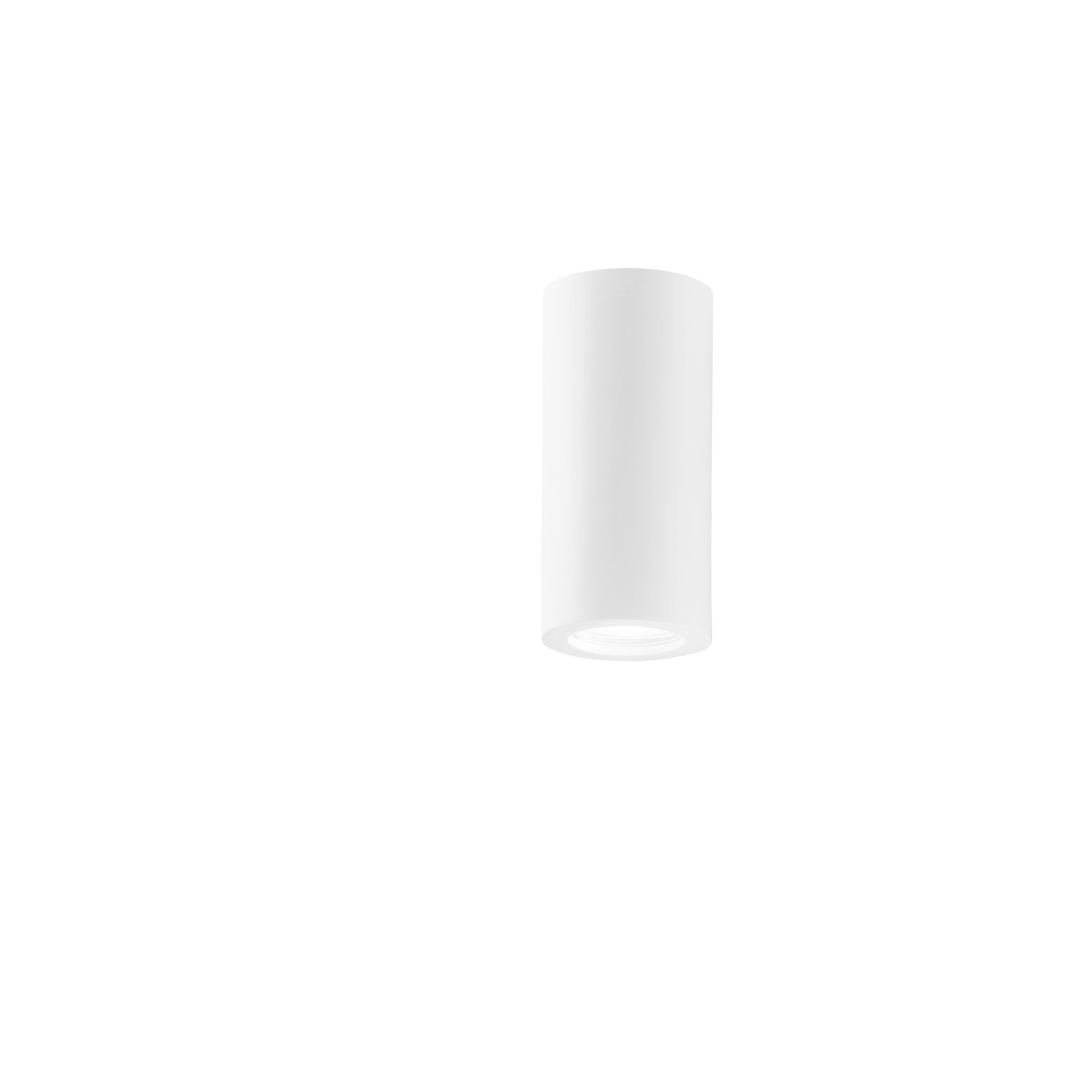 "Applique BANJIE singola in gesso bianco verniciabile a luce biemissione 7,5cm. Ø"