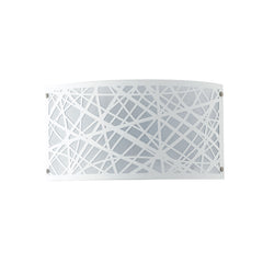 "Applique BATIK in acciaio bianco con decori a taglio laser"