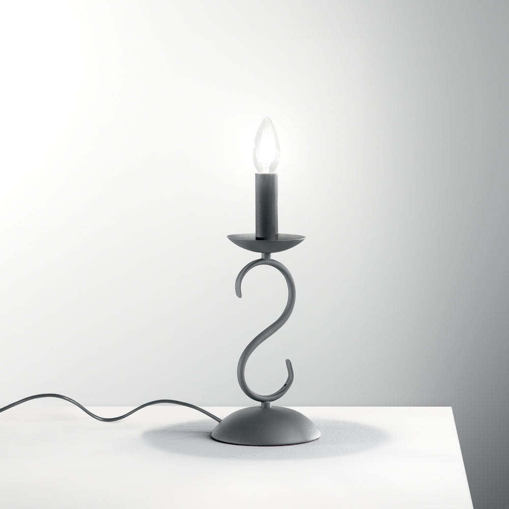 LUME BEATRICE ANTRACITE 1XE14 14X33CM