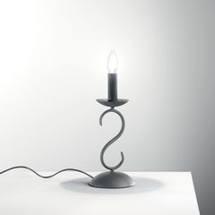 LUME BEATRICE ANTRACITE 1XE14 14X33CM