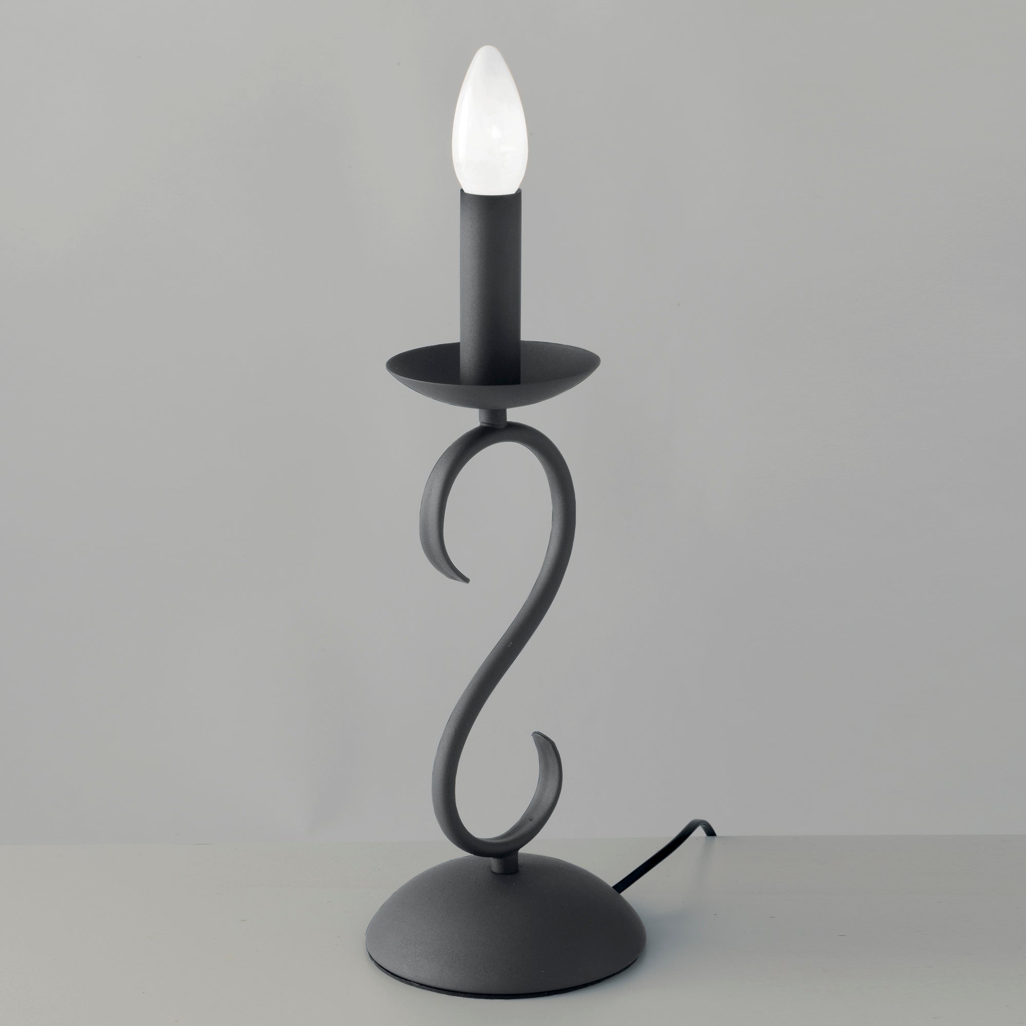 LUME BEATRICE ANTRACITE 1XE14 14X33CM