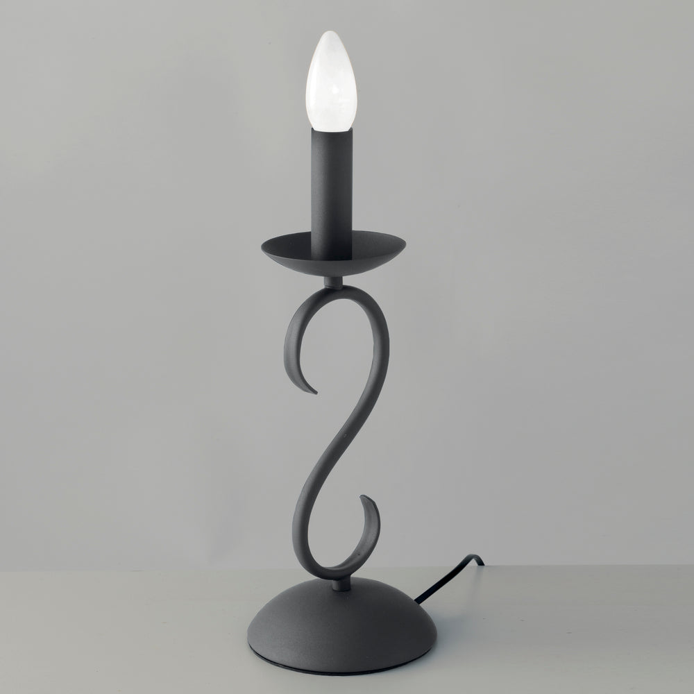 LUME BEATRICE ANTRACITE 1XE14 14X33CM