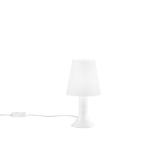 "Lumetto BINGO con base bianca e diffusore bianco."
