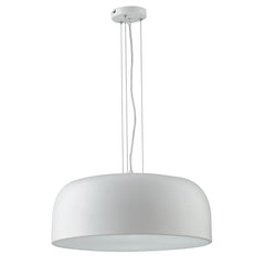 SOSPENSIONE BISTROT BIANCA 4XE27 52X52X22CM