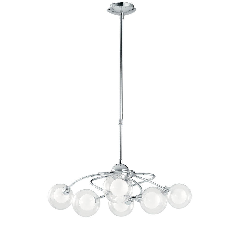 LAMPADARIO BLOG CROMO 6XG9 66X111CM