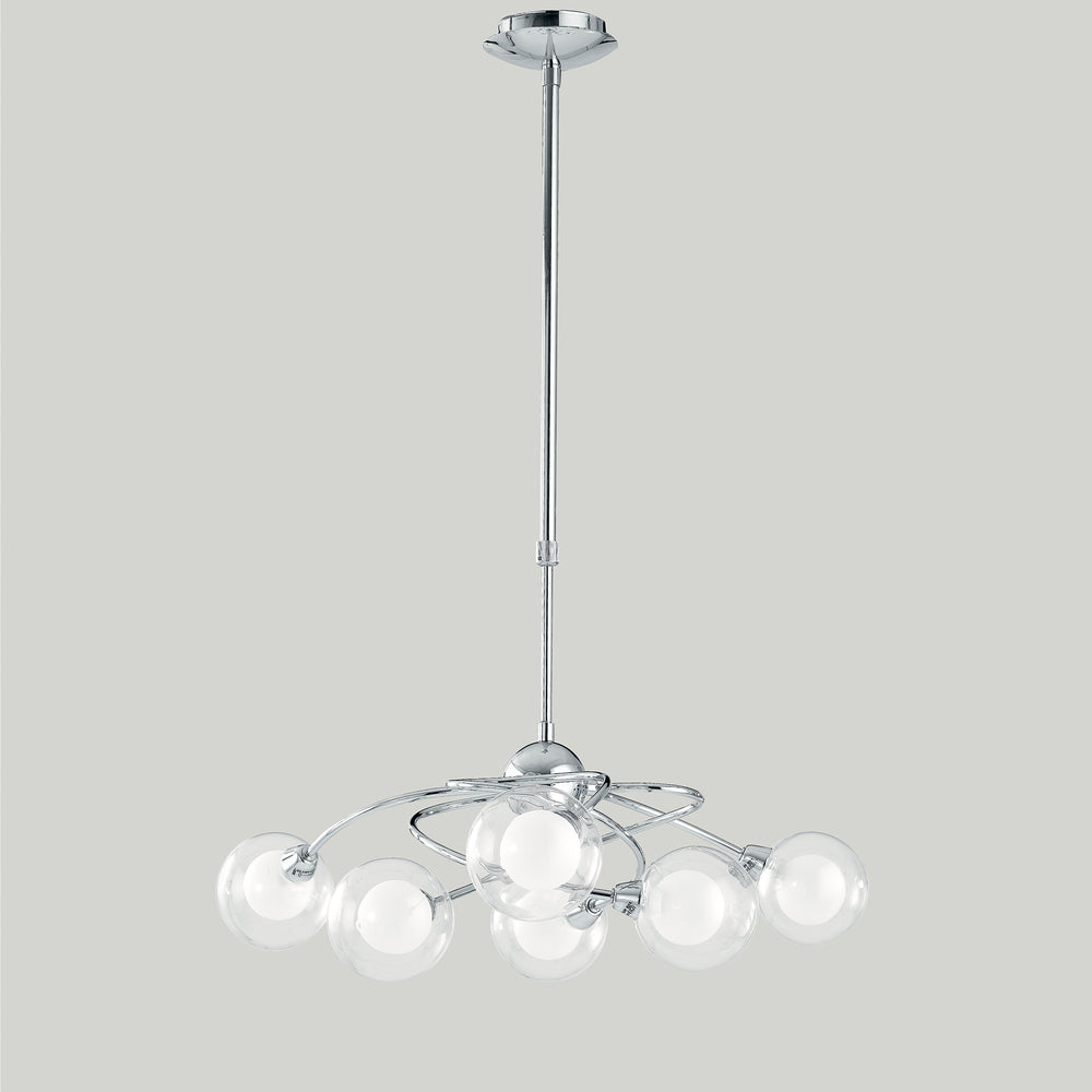 LAMPADARIO BLOG CROMO 6XG9 66X111CM