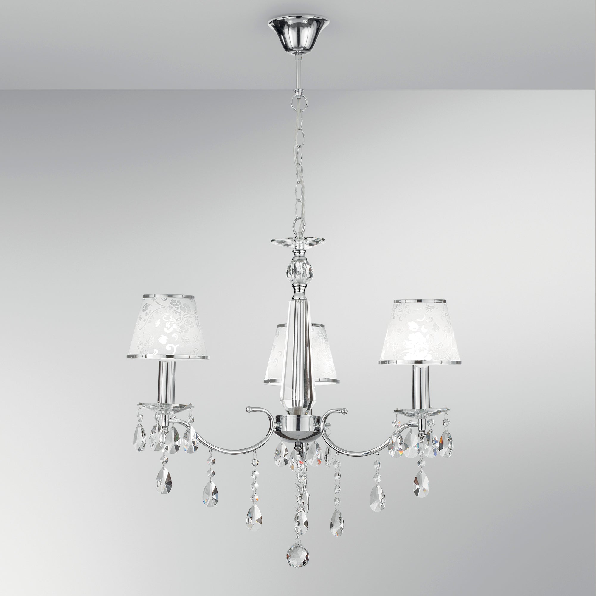 LAMPADARIO BOEME CROMO 3XE14 65X100CM