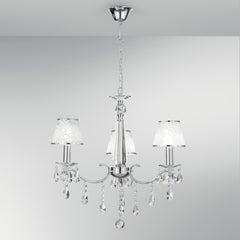 LAMPADARIO BOEME CROMO 3XE14 65X100CM