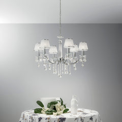 LAMPADARIO BOEME CROMO 6XE14 68X100CM