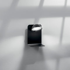 APPLIQUE LED BOING ORIENTABILE NERA CON USB 2A 5W 500LM 4000K 14X13X19CM