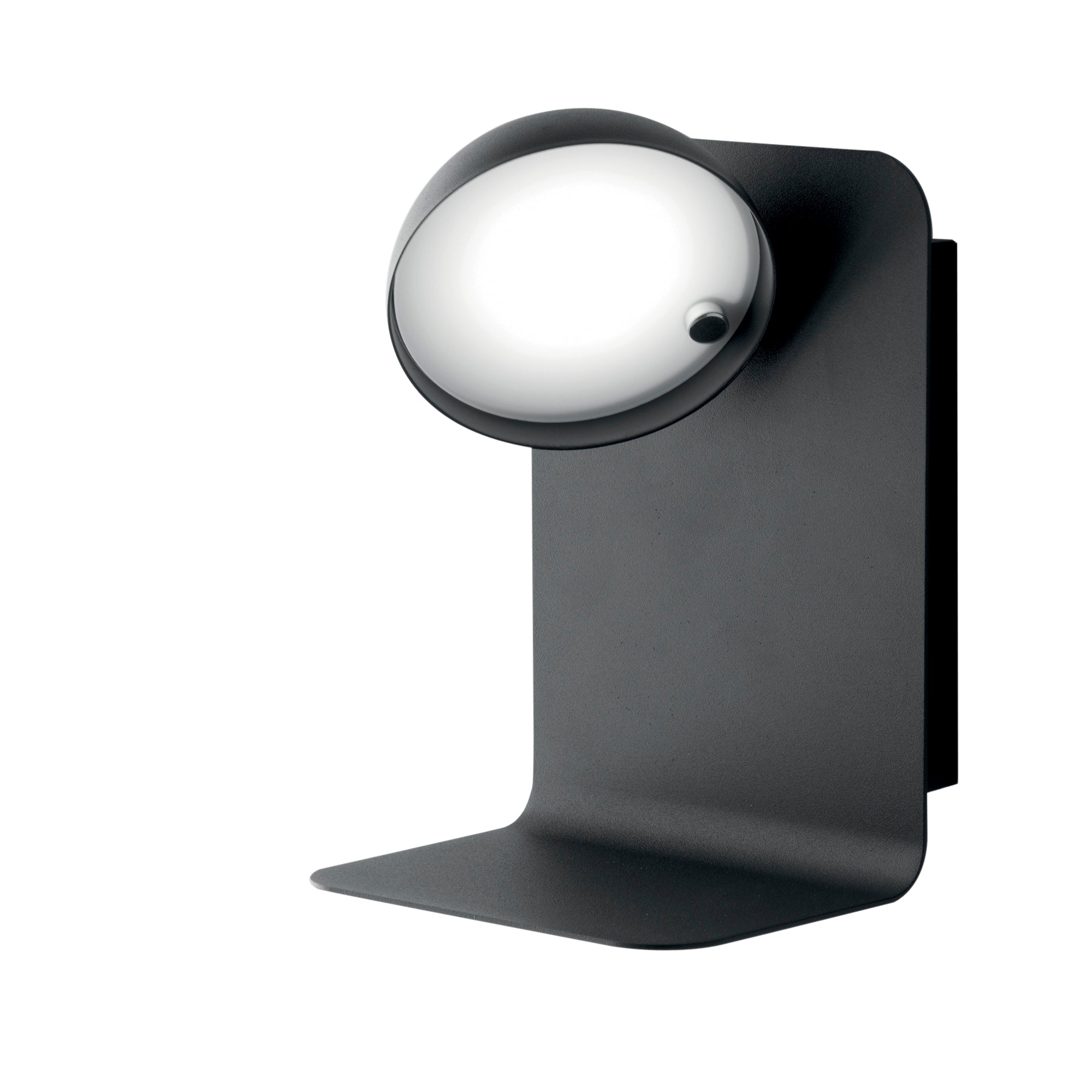 "Applique LED BOING in metallo nero con testa orientabile e presa USB"