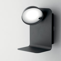 APPLIQUE LED BOING ORIENTABILE NERA CON USB 2A 5W 500LM 4000K 14X13X19CM
