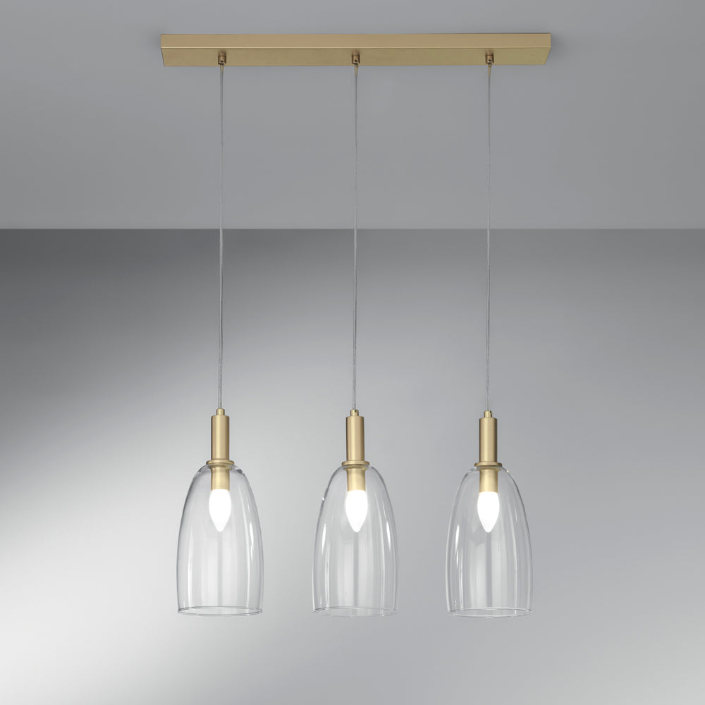 SOSPENSIONE BRANDY ORO 3XE14 72X14X150CM