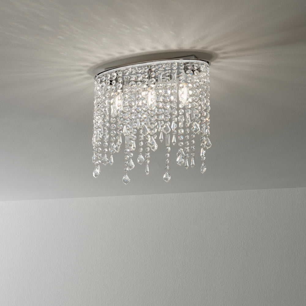 PLAFONIERA BREEZE CROMO 3XE14 40X15,5X36CM
