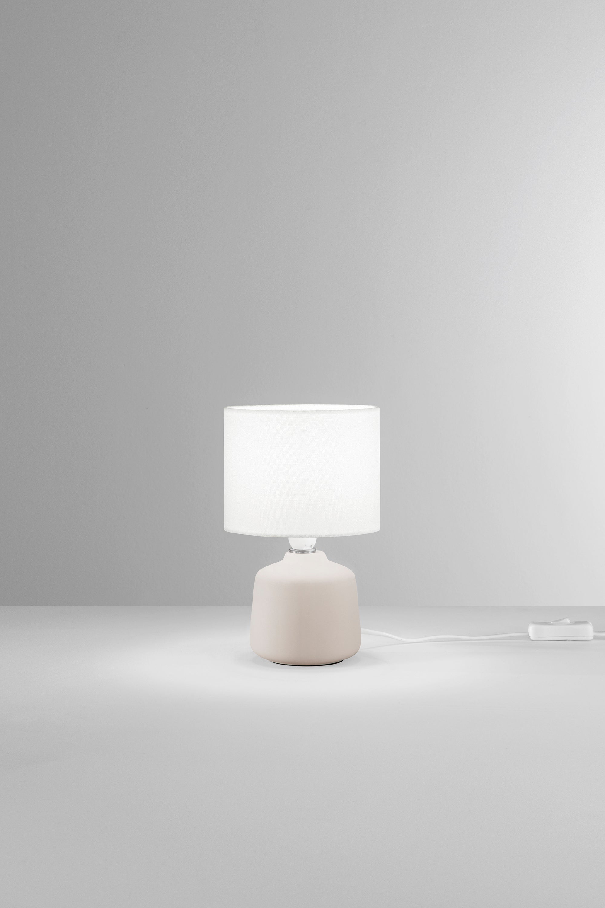 LUME BURANO IN CERAMICA BIANCO 1XE14 MISURA TOTALE D14XH22CM