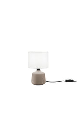 LUME BURANO IN CERAMICA BEIGE 1XE14 MISURA TOTALE D14XH22CM