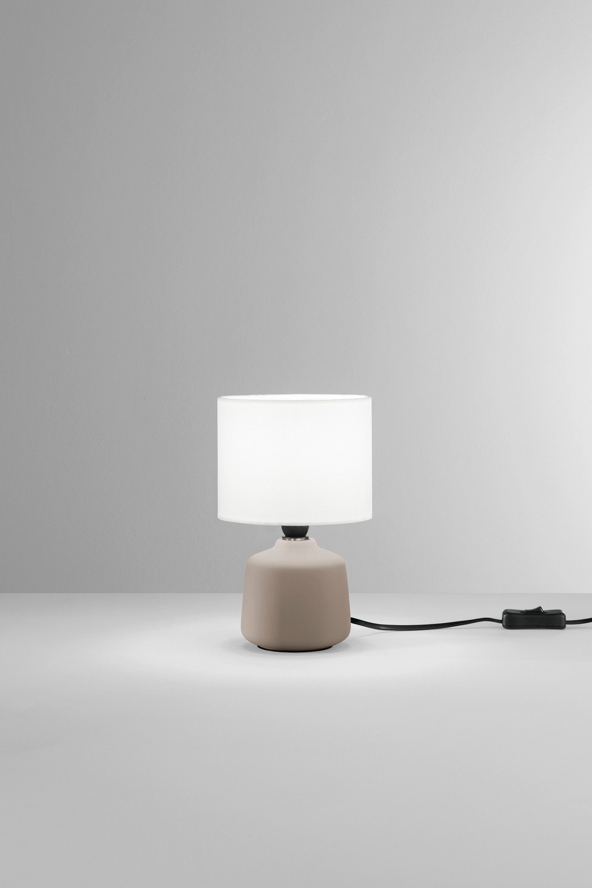 LUME BURANO IN CERAMICA BEIGE 1XE14 MISURA TOTALE D14XH22CM