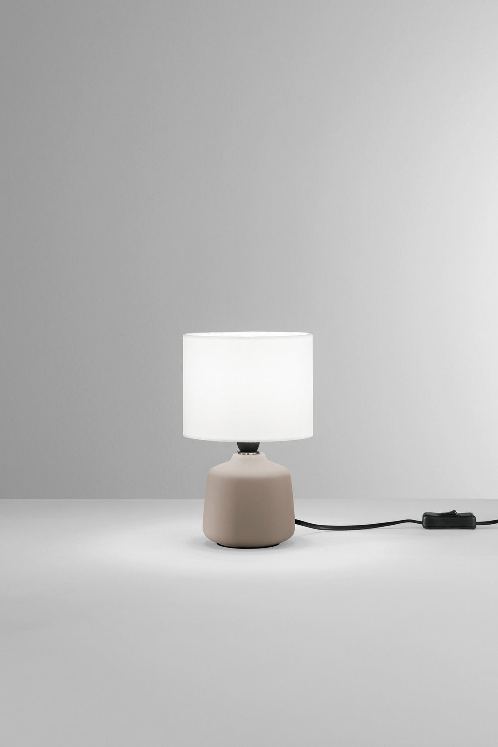 LUME BURANO IN CERAMICA BEIGE 1XE14 MISURA TOTALE D14XH22CM