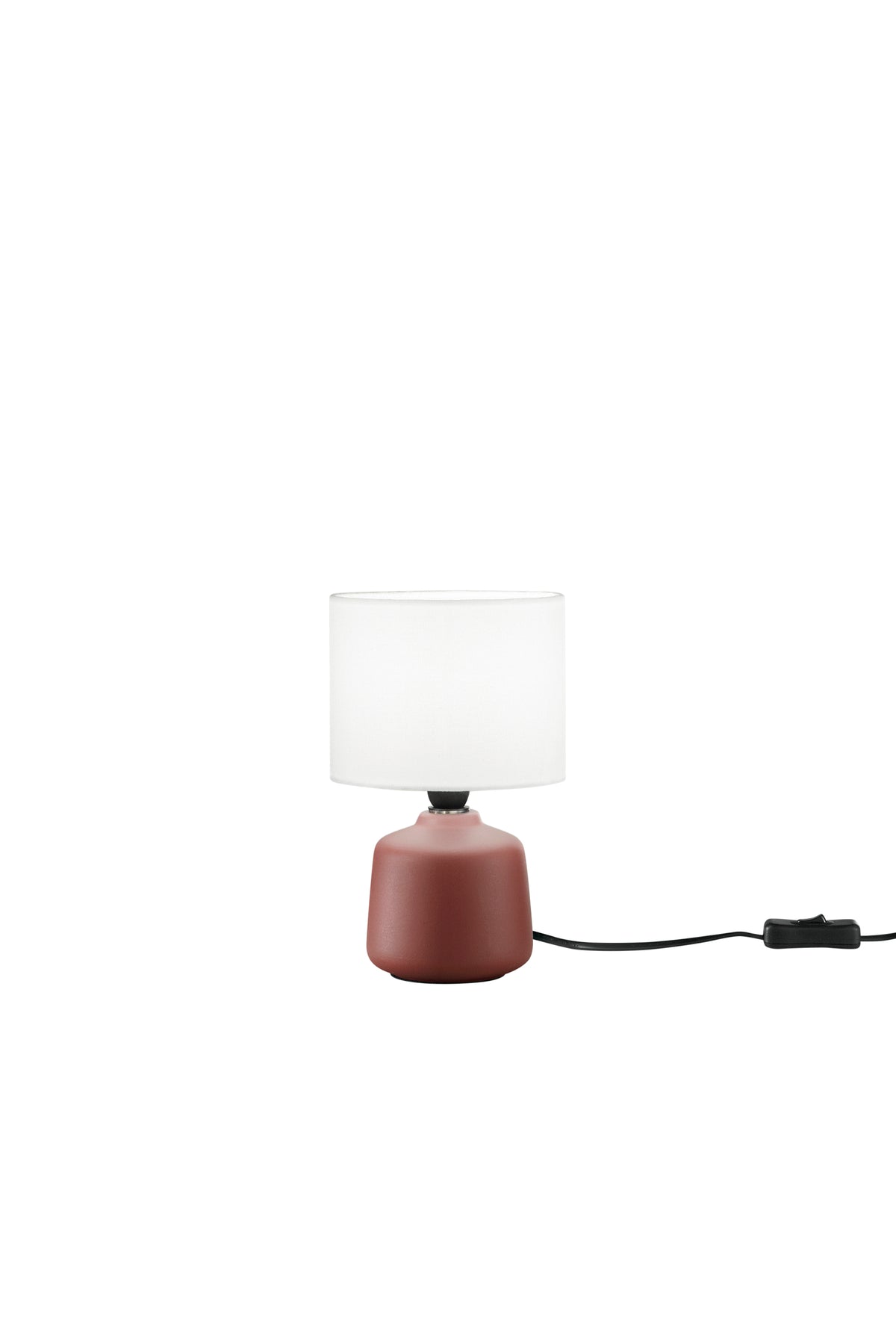 "Lampada Burano con base rossa in ceramica "