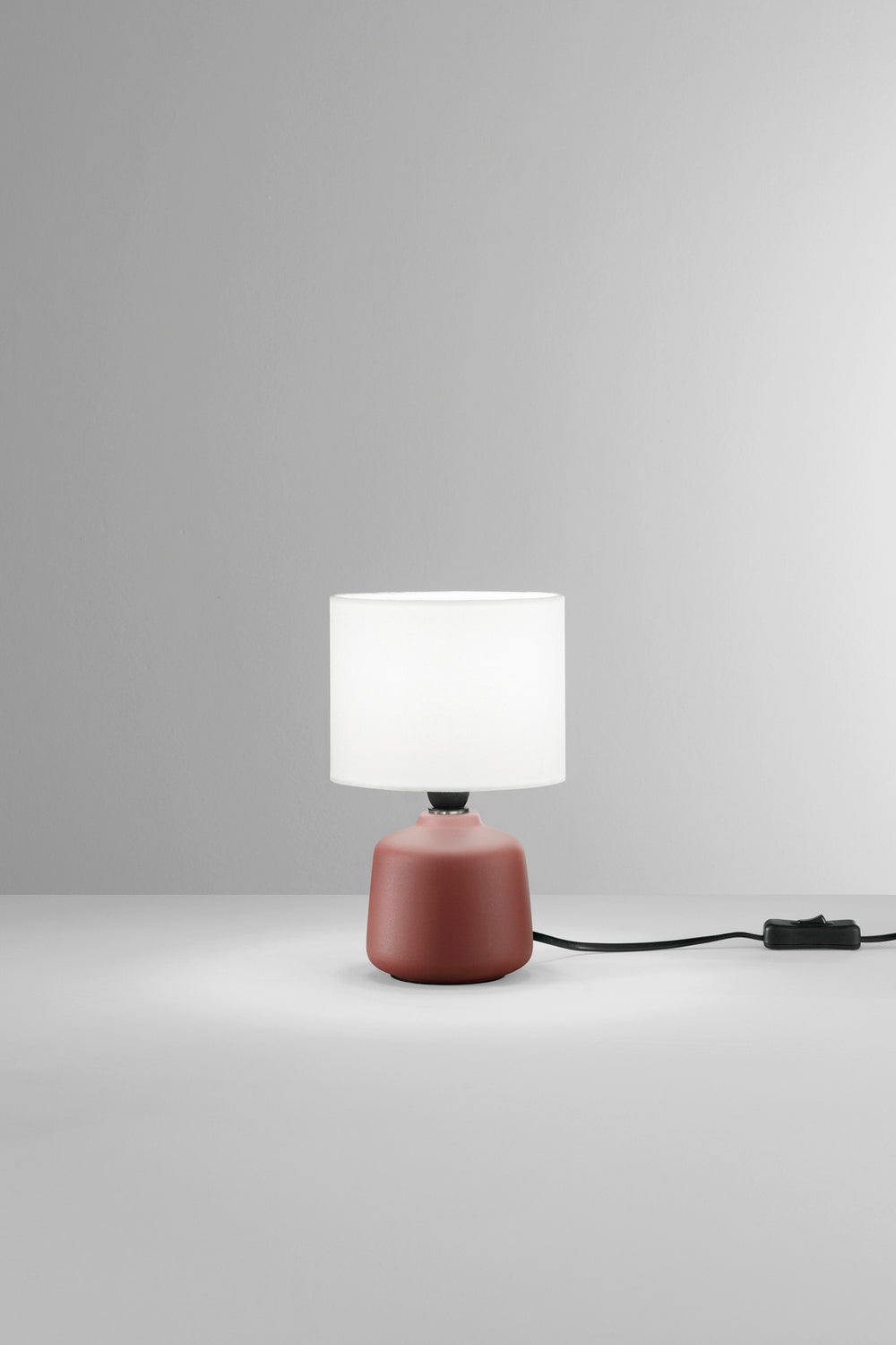 LUME BURANO IN CERAMICA ROSSO 1XE14 MISURA TOTALE D14XH22CM