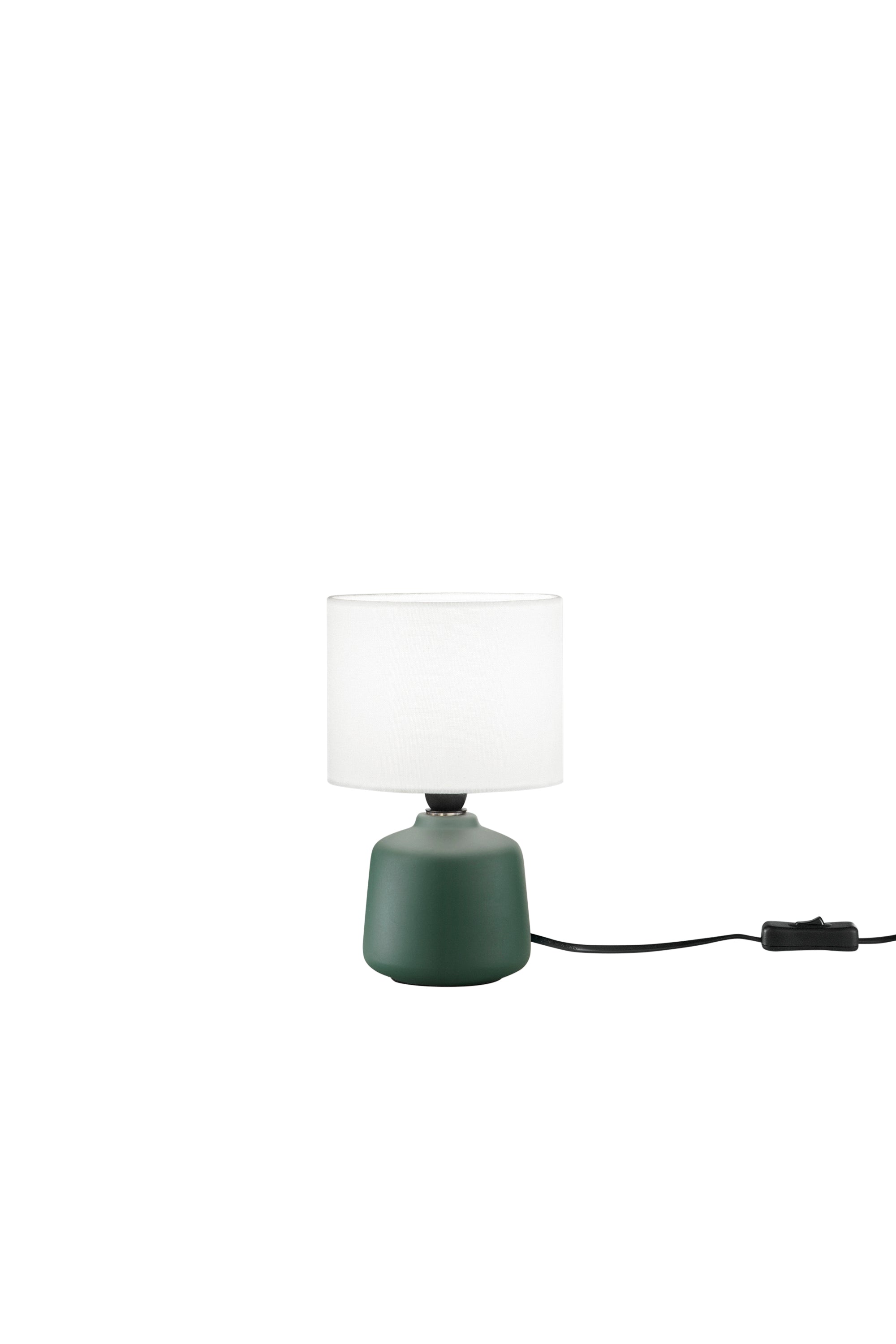 "Lampada Burano con base verde in ceramica "