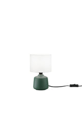 "Lampada Burano con base verde in ceramica "