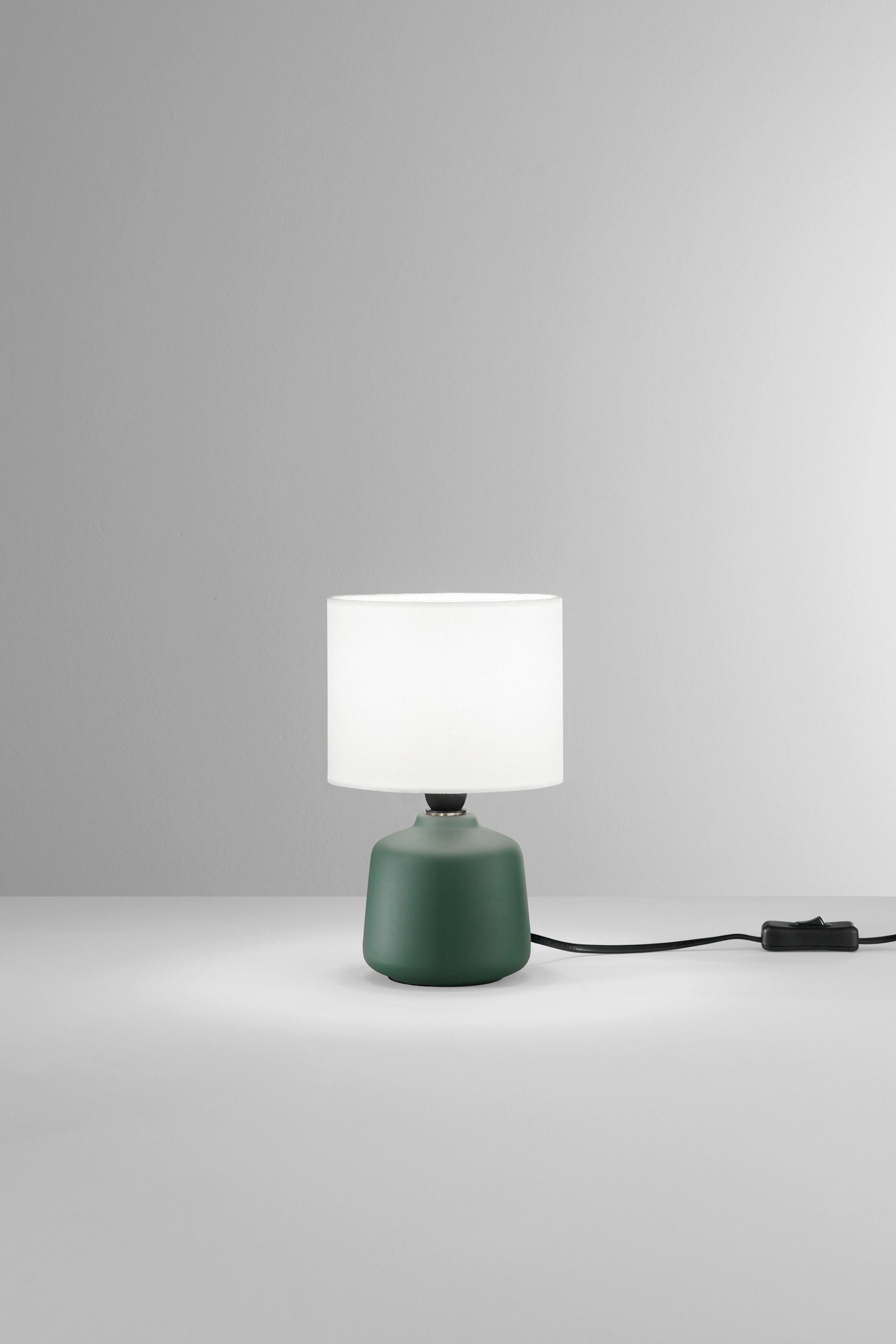 LUME BURANO IN CERAMICA VERDE 1XE14 MISURA TOTALE D14XH22CM