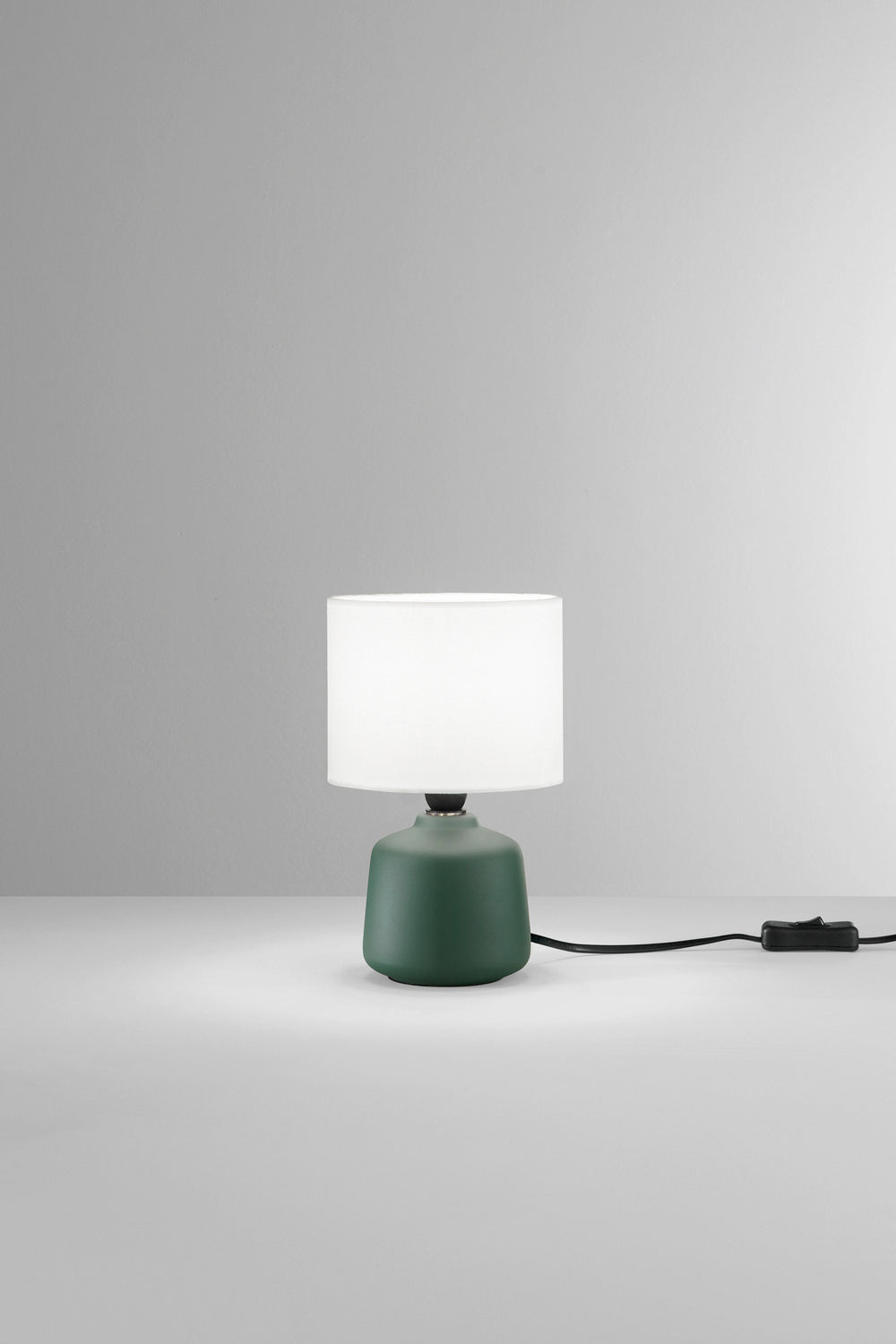 LUME BURANO IN CERAMICA VERDE 1XE14 MISURA TOTALE D14XH22CM