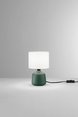 LUME BURANO IN CERAMICA VERDE 1XE14 MISURA TOTALE D14XH22CM
