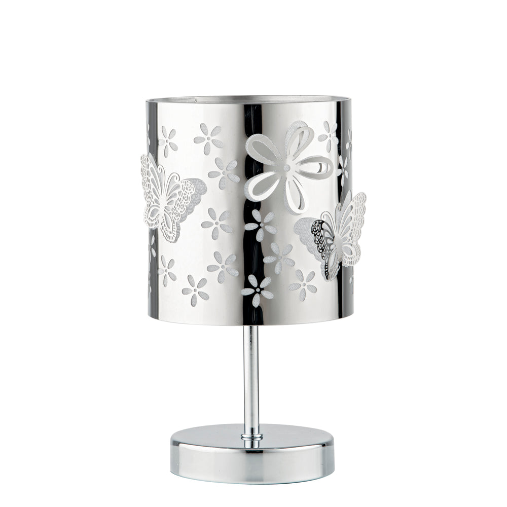 LUME BUTTERFLY CROMO 1XE14 13X13X19CM