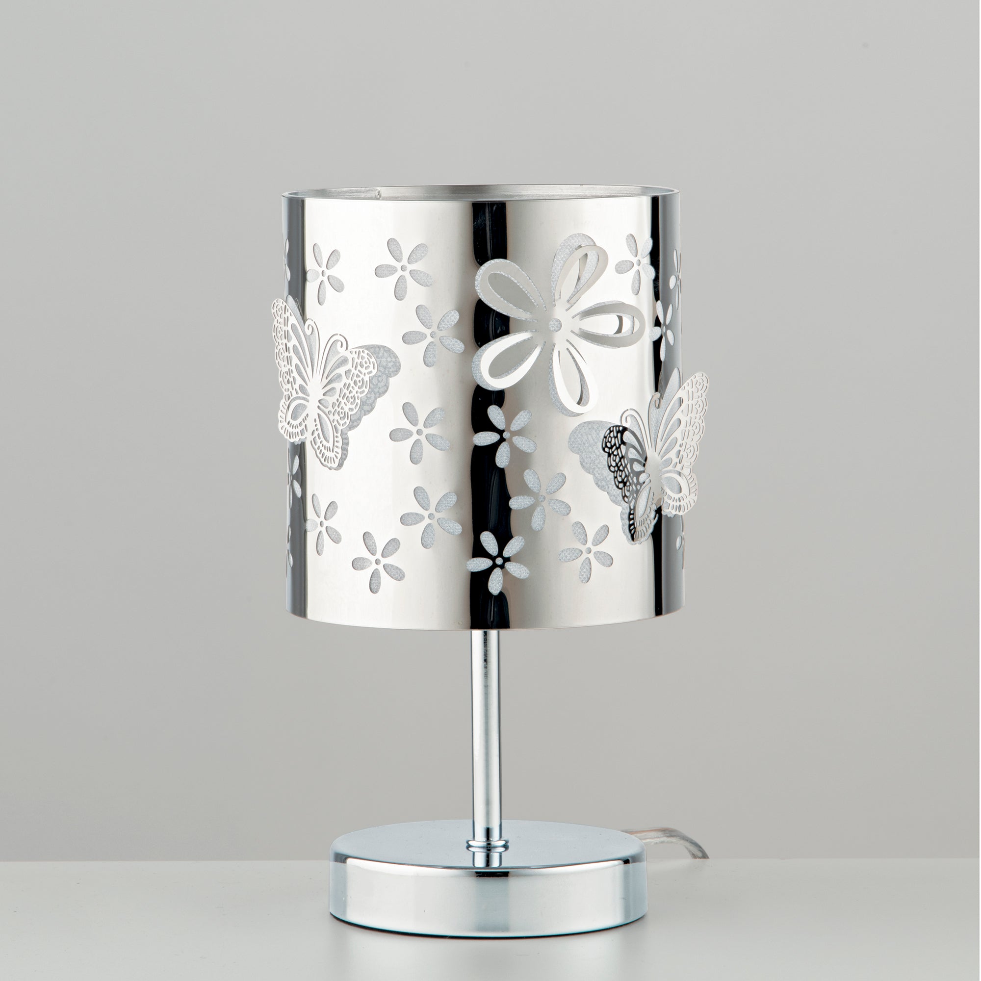 LUME BUTTERFLY CROMO 1XE14 13X13X19CM