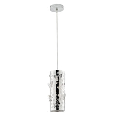 SOSPENSIONE BUTTERFLY CROMO 1XE27 10X10X100CM