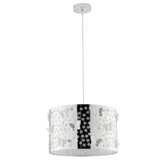 SOSPENSIONE BUTTERFLY CROMO 1XE27 35X35X100CM