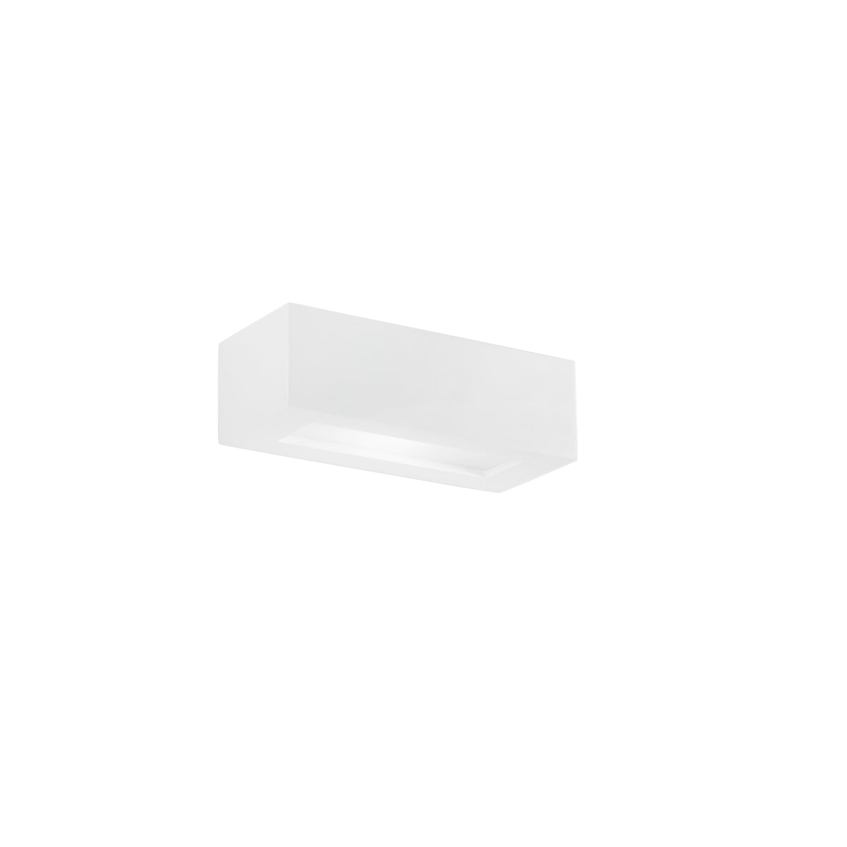 "Applique CANDIDA in gesso bianco verniciabile 22cm."