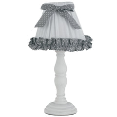 LUME CANDY BIANCO CON LEGNO 1XE14 18X34CM