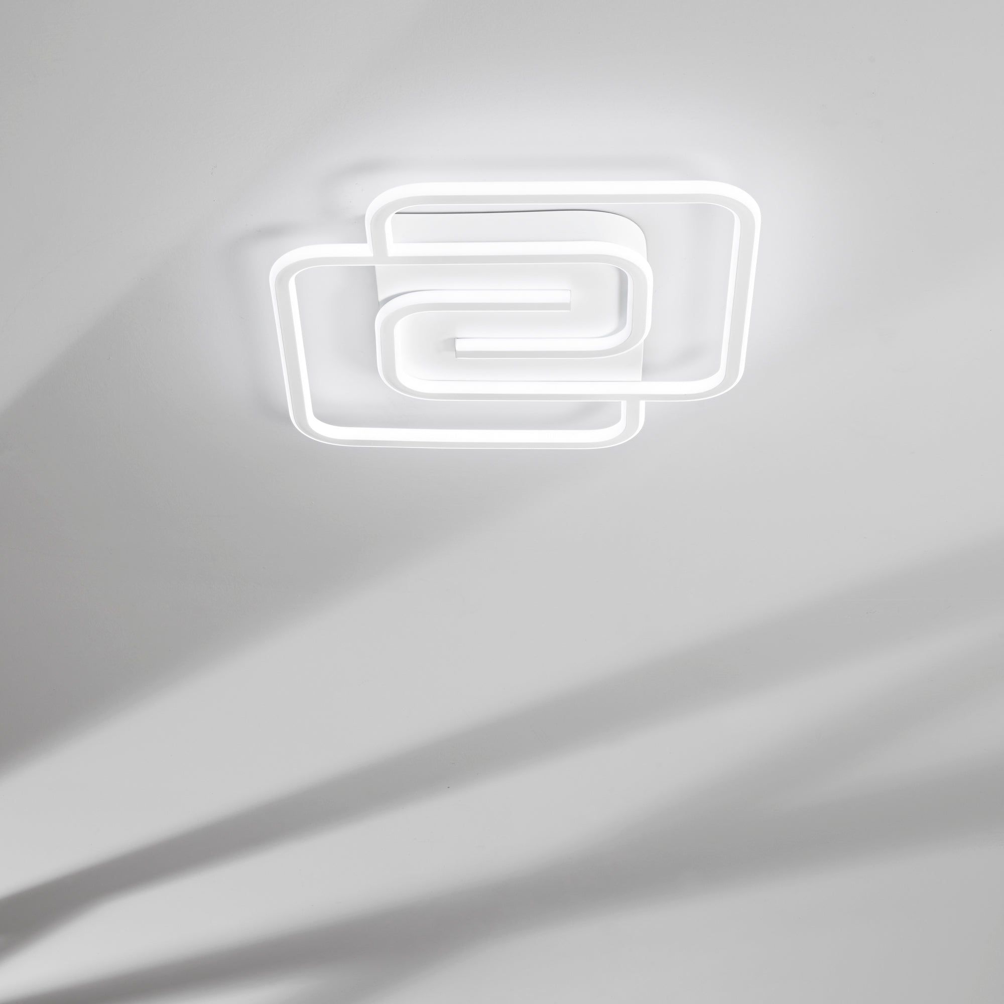 PLAFONIERA LED CAYMAN QUADRATA BIANCA 40W 5440LM CCT 49X49X6CM