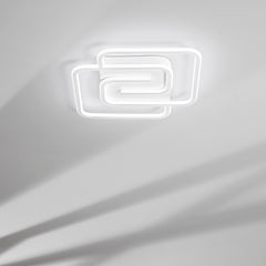 PLAFONIERA LED CAYMAN QUADRATA BIANCA 40W 5440LM CCT 49X49X6CM