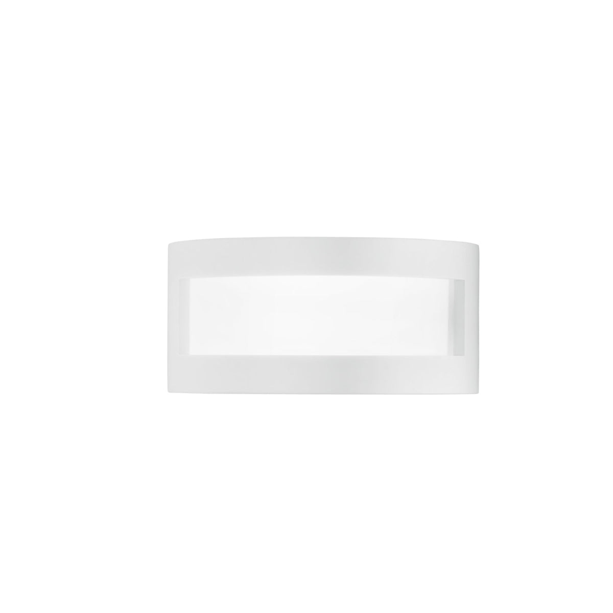 "Applique CERVINIA in gesso bianco verniciabile 25x7x12cm."