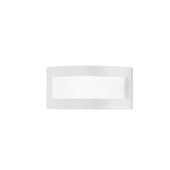 "Applique CERVINIA in gesso bianco verniciabile 25x7x12cm."